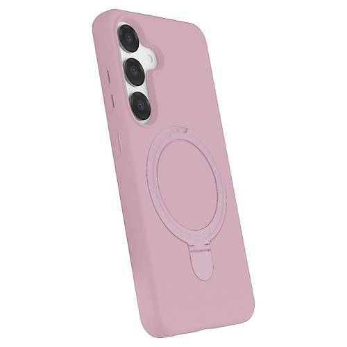 Galaxy S25 Regal Magsafe Standl� Kapak - A��k Pembe