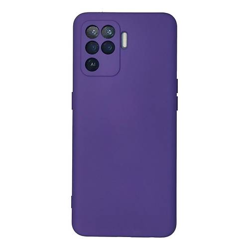 Reno 5 Lite K�l�f Nano i�i Kadife Silikon - Mor