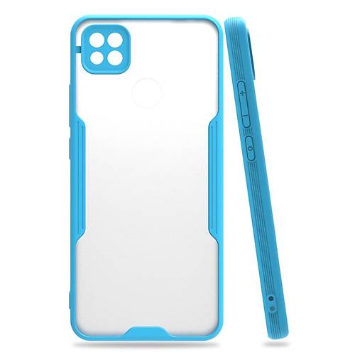 Redmi 9C K�l�f Platin Silikon - Mavi