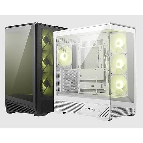 MSI MAG PANO 130R PZ TEMPERL� CAM 3X120MM REVERSE ARGB 1X120MM ARGB FAN ATX PANORAM�K GAM�NG B�LG�SAYAR KASASI