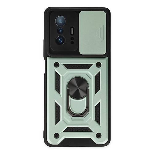Mi 11T Pro K�l�f Pars Lens Y�z�kl� Silikon - Ye�il