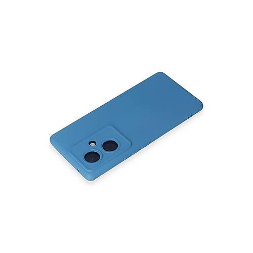 V29 Lite K�l�f Nano i�i Kadife Silikon - Mavi