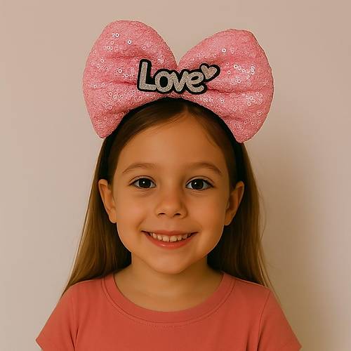 LED I��kl� Love Yaz�l� Fu�ya Fiyonk Ta� � K�z �ocuk Parti Tac�