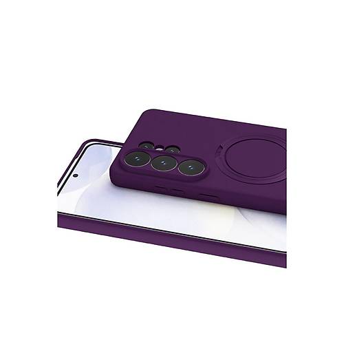 Galaxy S26 Ultra Regal Magsafe Standl� Kapak - Derin Mor