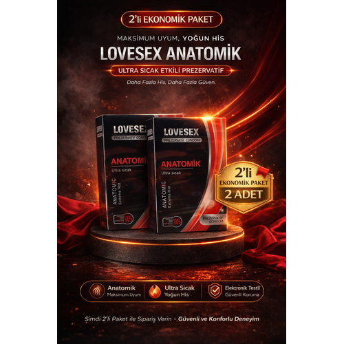 Lovesex Anatomik Prezervatif Ultra S�cak Etkili Kondom Y�ksek Hassasiyet ve Koruma 2 Adet