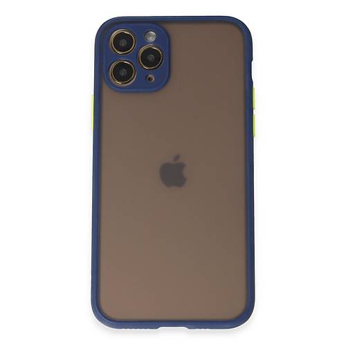 iPhone 11 Pro K�l�f Montreal Silikon Kapak - Lacivert