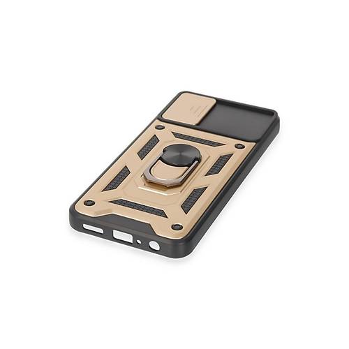 Galaxy A04E K�l�f Pars Lens Y�z�kl� Silikon - Gold