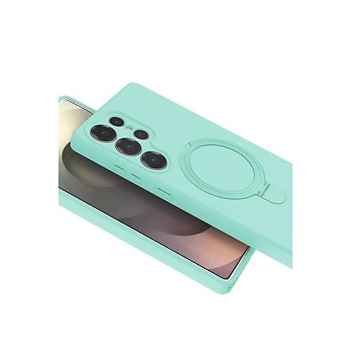 Galaxy S23 Ultra Regal Magsafe Standl� Kapak - Su Ye�ili
