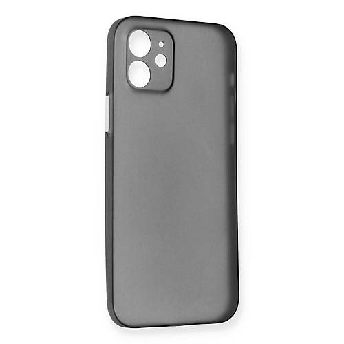iPhone 12 K�l�f PP Ultra �nce Kapak - Gri
