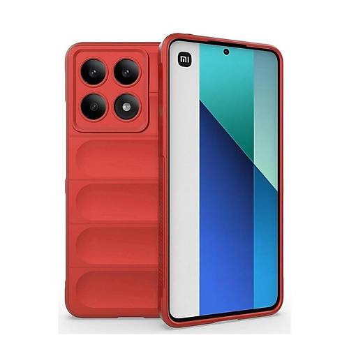 Poco X6 Pro K�l�f Optimum Silikon - K�rm�z�