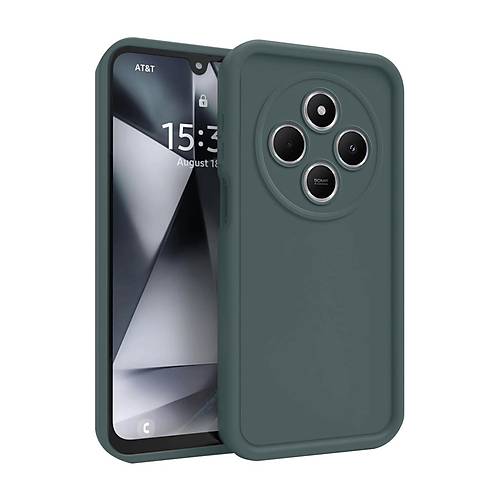 Redmi 14C K�l�f Viera Silikon - Koyu Ye�il