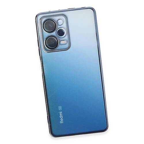 Redmi Note 12 Pro 5G K�l�f Razer Lensli Silikon - A��k Mavi