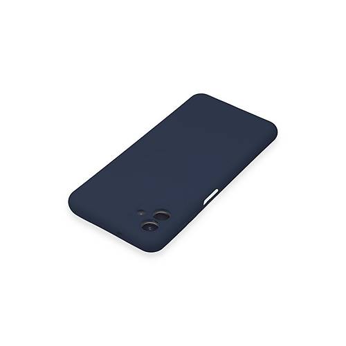 Galaxy A04E K�l�f Nano i�i Kadife Silikon - Lacivert