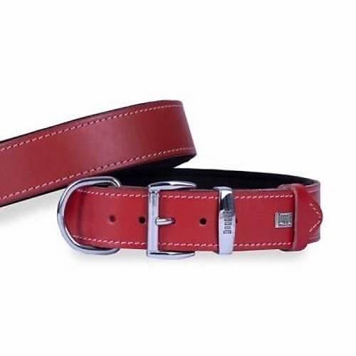 Konfor Deri K�pek Boyun Tasmas� K�rm�z� 4x47 55 Cm