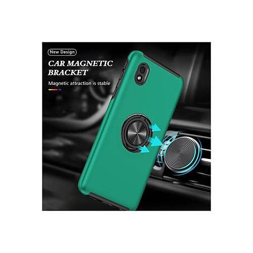 Galaxy A01 Core K�l�f Elit Y�z�kl� Kapak - Ye�il