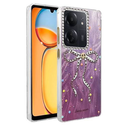 Redmi 13C K�l�f Blade Aynal� Desenli Kapak - Desen 1
