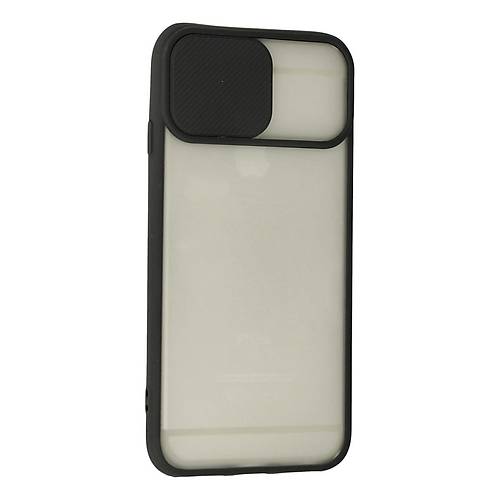 iPhone 6 Plus K�l�f Palm Buzlu Kamera S�rg�l� Silikon - Siyah