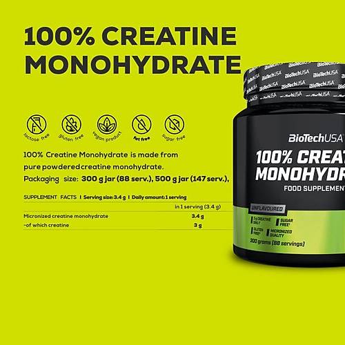 100% Creatine Monohydrate 300 gr