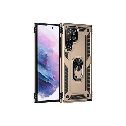 Galaxy S21 Ultra K�l�f Sofya Y�z�kl� Silikon Kapak - Gold
