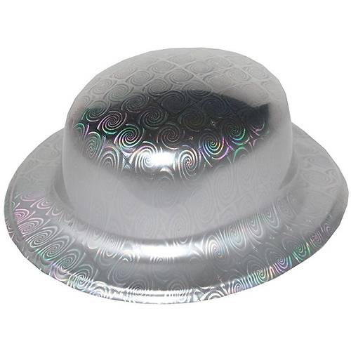 G�m�� Renk Holograml� Plastik Yuvarlak Melon 27x24 cm