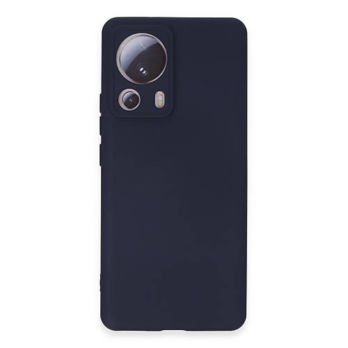 Mi 13 Lite K�l�f Nano i�i Kadife Silikon - Lacivert