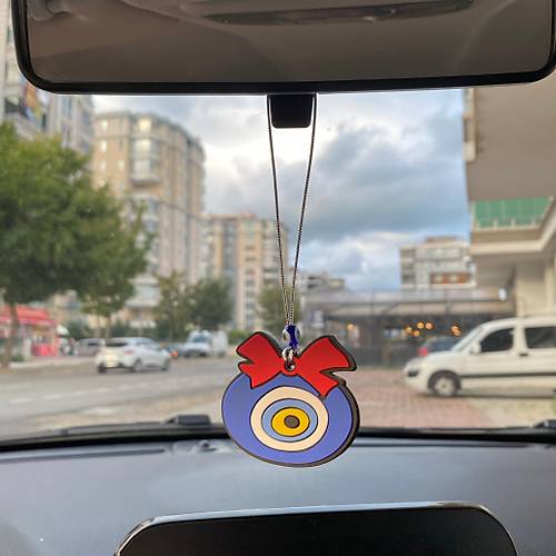 Nazar Boncuklu Silikon Dikiz Ayna S�s�