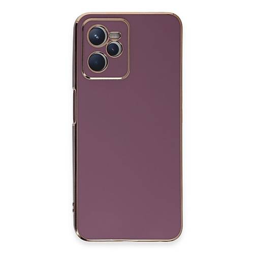 Realme C35 K�l�f Volet Silikon - Mor