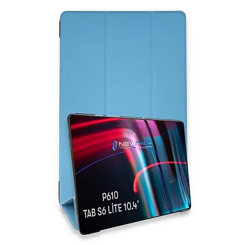 Galaxy P610 Tab S6 Lite 10.4 K�l�f Tablet Smart K�l�f - Mavi
