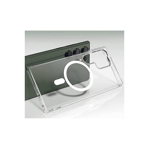 Galaxy S23 Ultra K�l�f Magneticsafe �effaf Silikon - �effaf