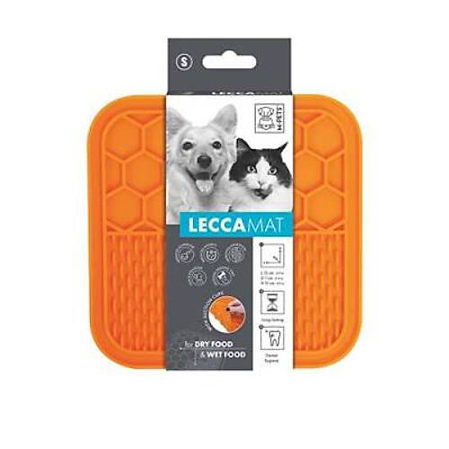 Lecca Kedi ve K�pekler ��in Yava� Beslenme �d�l Mat� Small Turuncu 15x15 Cm