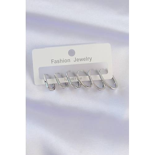 Pirin� G�m�� Renk �nce Oval K�pe Seti