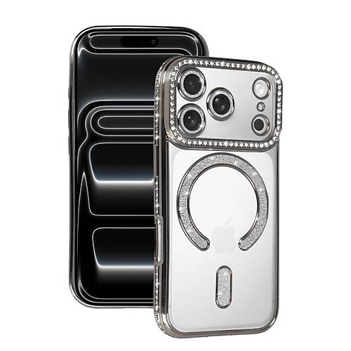 iPhone 17 Pro Max Joke Simli Magneticsafe K�l�f - G�m��