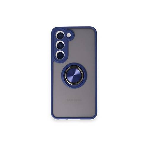 Galaxy M15 K�l�f Montreal Y�z�kl� Silikon Kapak - Lacivert