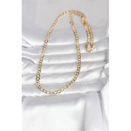 CM 14K Gold Renk Kal�n Zincir Model 60 cm Kad�n Kolye