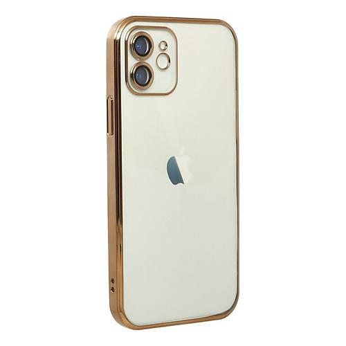 iPhone 12 K�l�f Razer Lensli Silikon - Gold