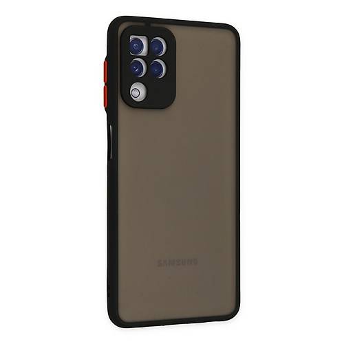 Galaxy A22 K�l�f Montreal Silikon Kapak - Siyah