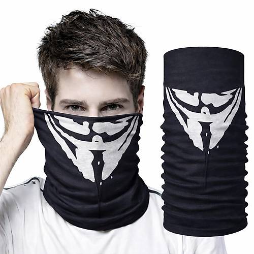 Vendetta Maskesi Desenli Baf Bandana � �ok Ama�l� Y�z Boyunluk Bandana 4 No