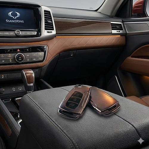 Torres Musso Korando Uyumlu Smart 3 Buton Silikon Oto Anahtar Kumanda Kab� K�l�f Gri