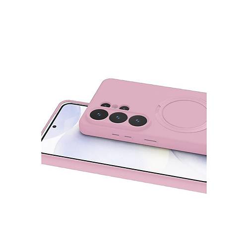 Galaxy S26 Ultra Regal Magsafe Standl� Kapak - A��k Pembe
