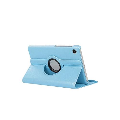 Galaxy Tab A11 360 Tablet Deri K�l�f - Turkuaz