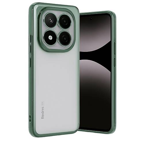 Redmi Note 14 Pro Plus K�l�f Razer Lensli Silikon - Ye�il