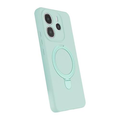 Redmi Note 14 4G Regal Magsafe Standl� Kapak - Su Ye�ili