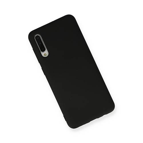 Galaxy A30S K�l�f Nano i�i Kadife Silikon - Siyah