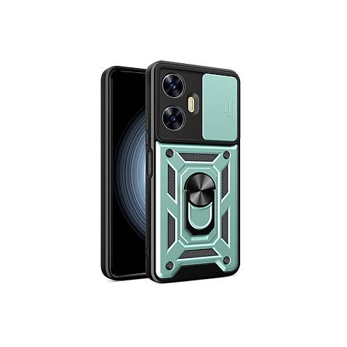 Realme C55 K�l�f Pars Lens Y�z�kl� Silikon - Ye�il