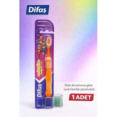 Difa� Kids �ocuk Di� F�r�as� Koruyucu Kapakl� Yumu�ak K�ll� 1 Adet