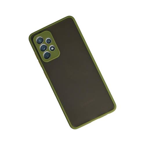 Galaxy A72 K�l�f Montreal Silikon Kapak - Ye�il