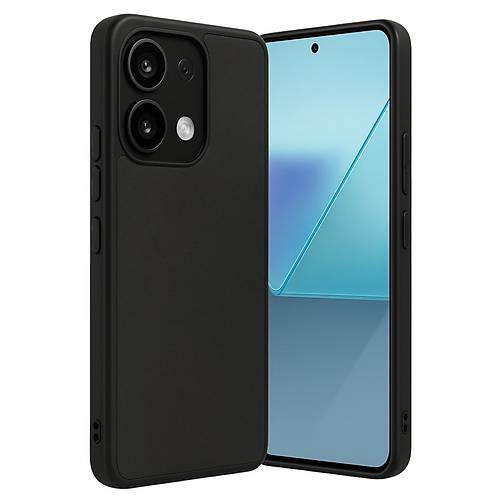 Redmi Note 13 Pro 4G K�l�f Aras Deri Kapak - Siyah