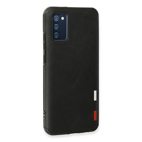 Galaxy A02S K�l�f Loop Deri Silikon - Siyah