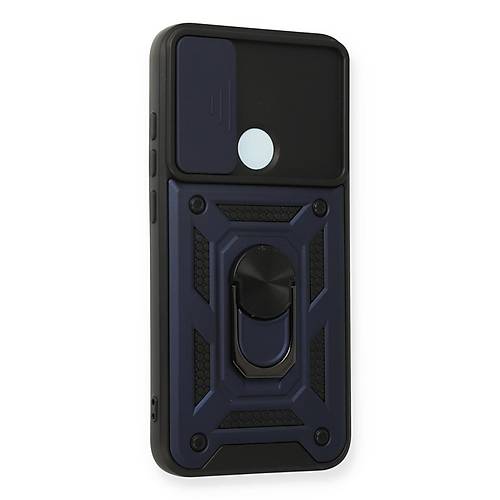 Redmi Note 8 K�l�f Pars Lens Y�z�kl� Silikon - Lacivert