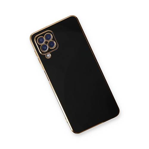 Galaxy A22 K�l�f Volet Silikon - Siyah